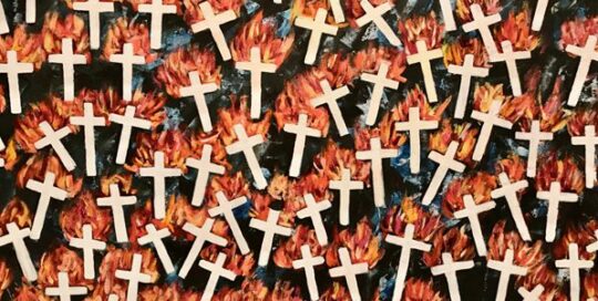 White Crosses Mark Fatality